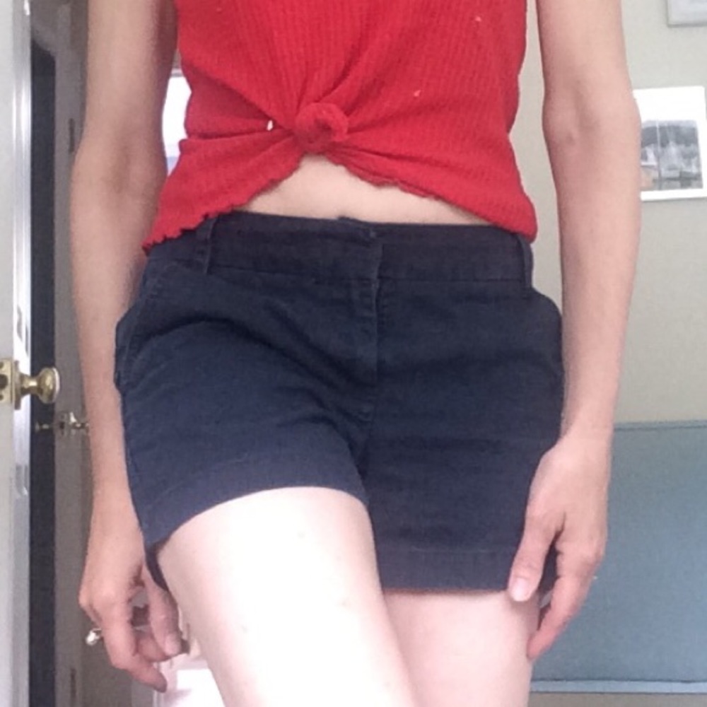 Navy J Crew Chino Short - Picture 2 of 5